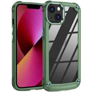 For iPhone 13 TPU + PC Lens Protection Phone Case(Green)