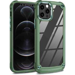For iPhone 12 / 12 Pro TPU + PC Lens Protection Phone Case(Green)