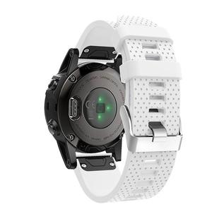 For Garmin Fenix 5S Silicone Watch Band(White)