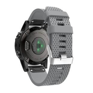 For Garmin Fenix 5S Silicone Watch Band(Gray)