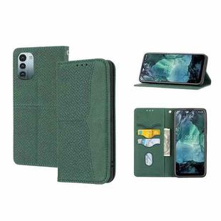 For Nokia G21 / G11 Woven Texture Stitching Magnetic PU Leather Phone Case(Green)