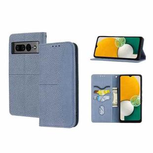 For Google Pixel 7 Pro Woven Texture Stitching Magnetic PU Leather Phone Case(Grey)