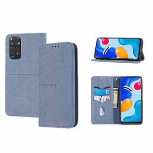 For Xiaomi Redmi Note 11E Woven Texture Stitching Magnetic PU Leather Phone Case(Grey)