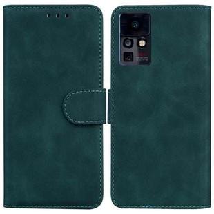 For Infinix Zero X Neo X6810 Skin Feel Pure Color Flip Leather Phone Case(Green)