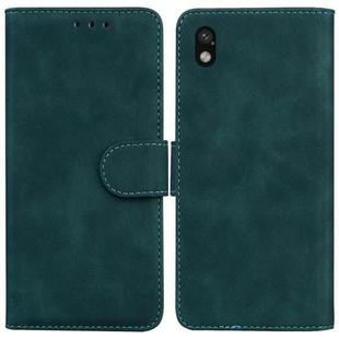 For Sony Xperia Ace III Skin Feel Pure Color Flip Leather Phone Case(Green)