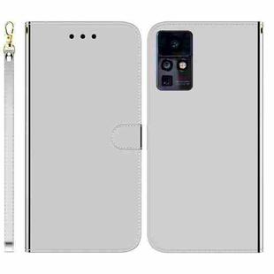 For Infinix Zero X Neo X6810 Imitated Mirror Surface Horizontal Flip Leather Phone Case(Silver)