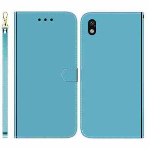 For Sony Xperia Ace III Imitated Mirror Surface Horizontal Flip Leather Phone Case(Blue)