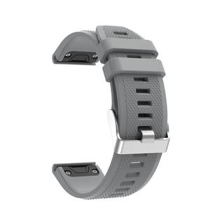 For Garmin Fenix 5 Silicone Watch Band(Gray)