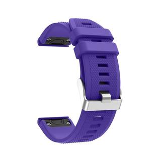 For Garmin Fenix 5 Silicone Watch Band(Purple)