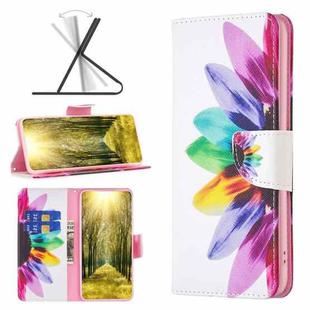 For Infinix Note 11 Pro Colored Drawing Pattern Leather Phone Case(Sun Flower)