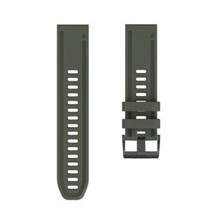 For Garmin Fenix 6S / Fenix 7S Quick Release Silicone Watch Band(ArmyGreen)