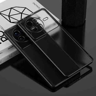For vivo X80 Pro Electroplated Frosted Phone Case(Black)