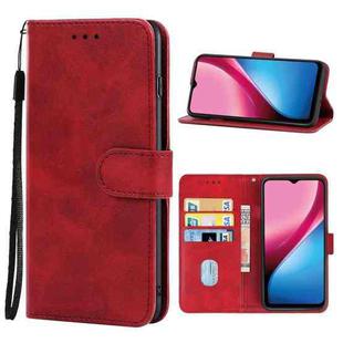 For Infinix Hot 10i Leather Phone Case(Red)