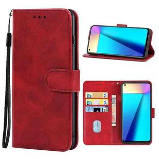 For Infinix Note 7 Leather Phone Case(Red)