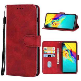 For Infinix Hot 9 Pro Leather Phone Case(Red)