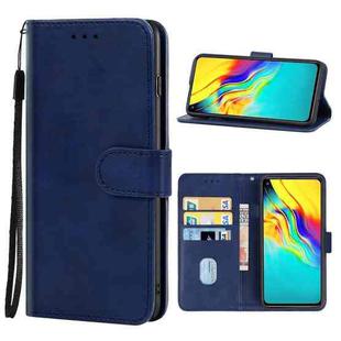 For Infinix Hot 9 Pro Leather Phone Case(Blue)