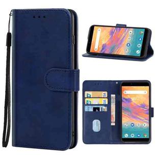 For UMIDIGI A3S Leather Phone Case(Blue)