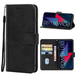 For Wiko Power U30 Leather Phone Case(Black)