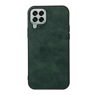 For Samsung Galaxy M33 5G Two-color Litchi Texture PU Phone Case(Green)