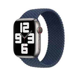 130mm Nylon Braided Watch Band For Apple Watch Series 8&7 41mm / SE 2&6&SE&5&4 40mm / 3&2&1 38mm(Dark Blue)