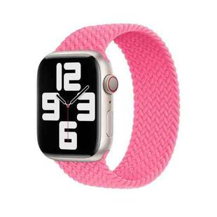155mm Nylon Braided Watch Band For Apple Watch Series 8&7 41mm / SE 2&6&SE&5&4 40mm / 3&2&1 38mm (Pink)