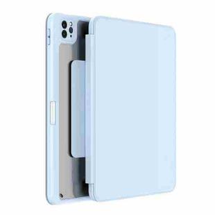 For iPad 10.2 2021 / 2020 / 2019 Mutural Jianshang Series Tablet Leather Smart Case(Sky Blue)