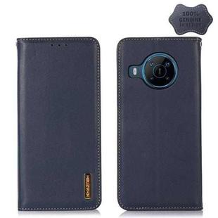 For Nokia X100 KHAZNEH Nappa Top Layer Cowhide Leather Phone Case(Blue)