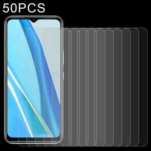 50 PCS 0.26mm 9H 2.5D Tempered Glass Film For Itel A49