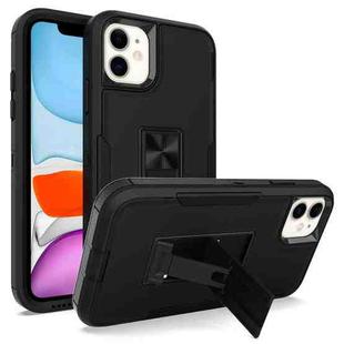 For iPhone 12 Magnetic Holder Phone Case(Black)