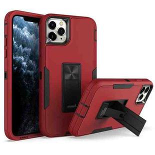 For iPhone 12 Pro Max Magnetic Holder Phone Case(Red + Black)