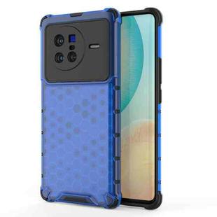 For vivo X80 5G China Shockproof Honeycomb PC + TPU Protective Case(Blue)