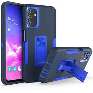 For Samsung Galaxy A13 5G Magnetic Holder Phone Case(Sapphire Blue + Dark Blue)