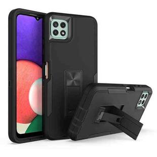 For Samsung Galaxy A22 5G Magnetic Holder Phone Case(Black)