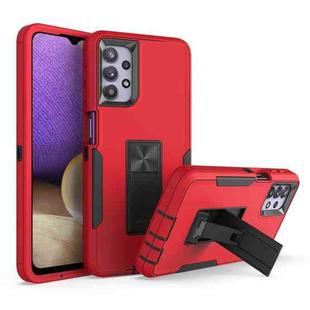 For Samsung Galaxy A32 5G Magnetic Holder Phone Case(Red + Black)