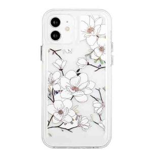 For iPhone 12 Flower Pattern Space Phone Case(2)