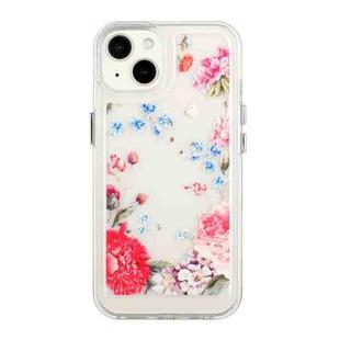 For iPhone 13 mini Flower Pattern Space Phone Case (1)