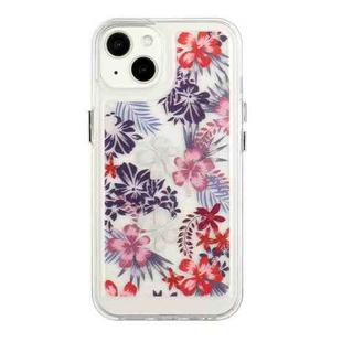 For iPhone 13 mini Flower Pattern Space Phone Case (3)