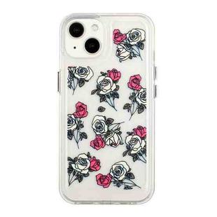 For iPhone 13 mini Flower Pattern Space Phone Case (6)