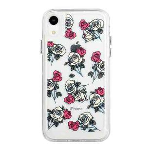 For iPhone XR Flower Pattern Space Phone Case(6)