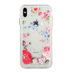 For iPhone X / XS Flower Pattern Space Phone Case(1)