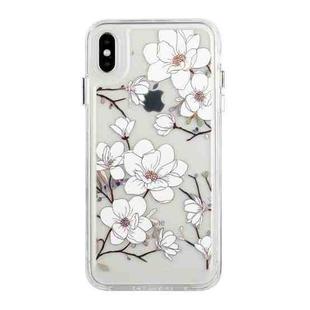 For iPhone X / XS Flower Pattern Space Phone Case(2)