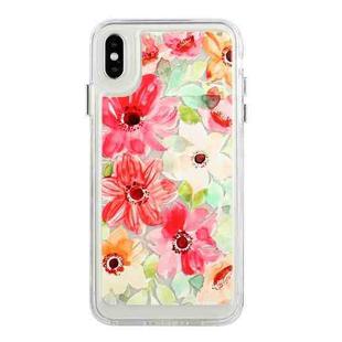 For iPhone X / XS Flower Pattern Space Phone Case(5)