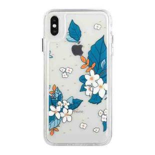 For iPhone X / XS Flower Pattern Space Phone Case(9)