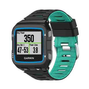 For Garmin Forerunner 920XT Two-color Steel Buckle Watch Band(Black+Green)