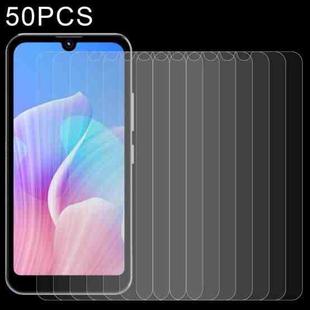50 PCS 0.26mm 9H 2.5D Tempered Glass Film For Itel A26