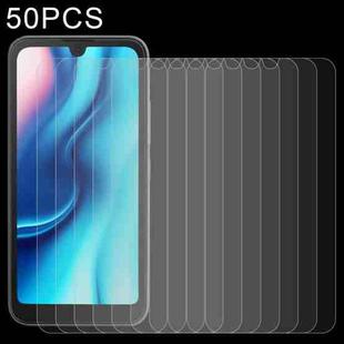 50 PCS 0.26mm 9H 2.5D Tempered Glass Film For Itel A37