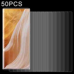 50 PCS 0.26mm 9H 2.5D Tempered Glass Film For ZTE Axon 40 Ultra