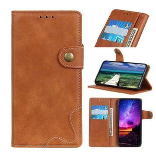 For Nokia G50 S-Type Stitching Calf Texture Leather Phone Case(Brown)