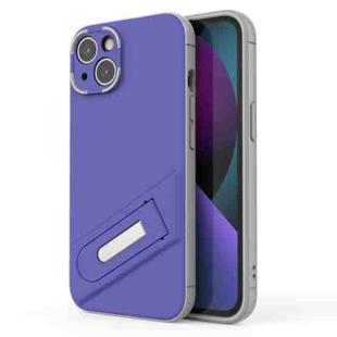 For iPhone 13 Invisible Holder TPU + PC Phone Case(Purple)