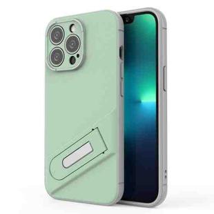 For iPhone 13 Pro Invisible Holder TPU + PC Phone Case (Green)